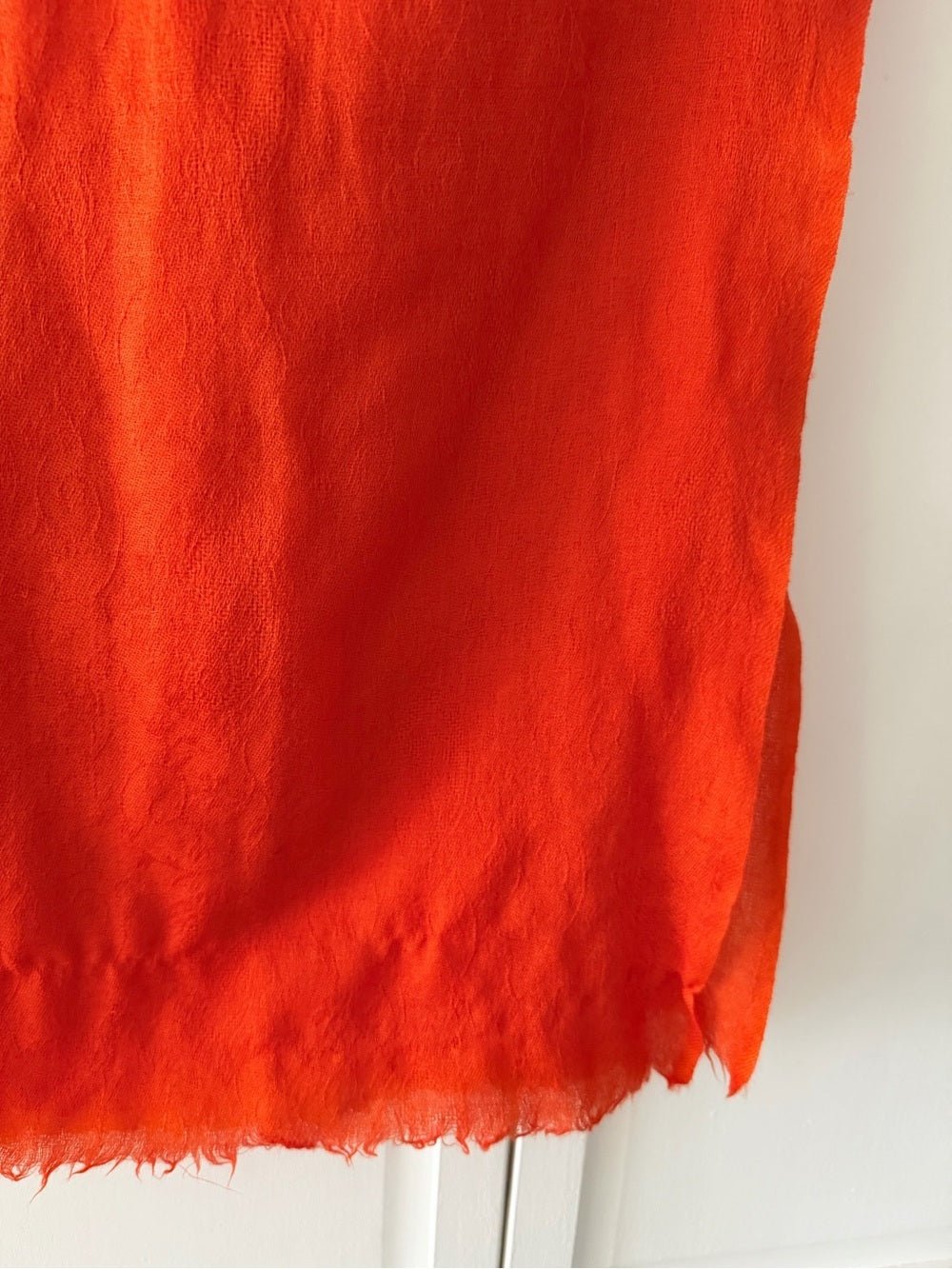 Vintage Orange Paisley Damask Pashmina Shawl Scarf European Luxury Wrap - Studio Edition