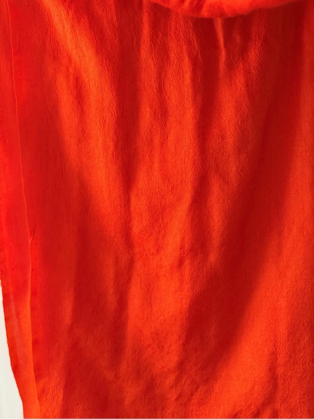 Vintage Orange Paisley Damask Pashmina Shawl Scarf European Luxury Wrap - Studio Edition