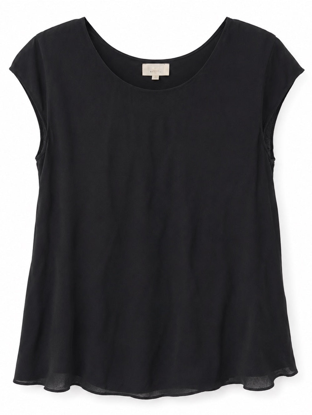 Wilfred Free Black Cap Sleeve Blouse Size XS Double Layered Top (Aritzia) - Studio Edition